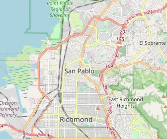 Area schools map